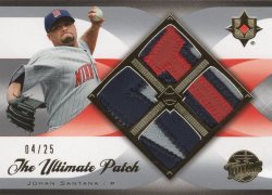    Johan Santana 2007 Upper Deck Ultimate Collection The Ultimate Patch Quad Patch