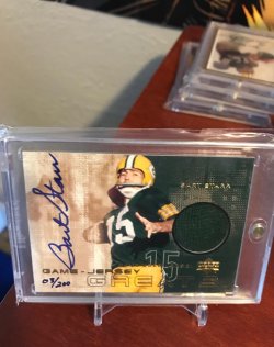 2000 Upper Deck  Game-Jersey Greats Auto Bart Starr