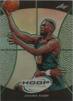 2012 Leaf Metal Shawn Kemp Hoop Matrix Green