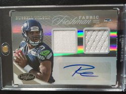 2012 Leaf Certified #346 Russell Wilson JSY AU/499 RC