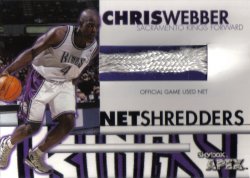 1999-00 Skybox APEX Net Shredders Chris Webber