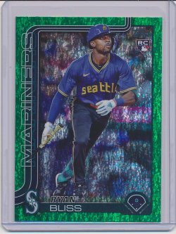    Ryan Bliss 2025 Topps Green Holo Foil RC /99