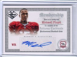2012 Panini Limited Michael Floyd Membership Auto