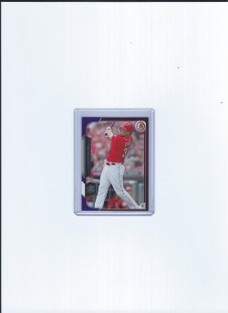 2015 Bowman  Jay Bruce purple