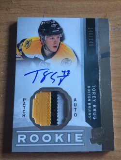 2012 Upper Deck The Cup Torey Krug RPA