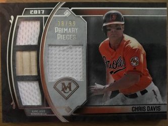 2017 Topps Museum Collection Primary Pieces Chris Davis Orioles