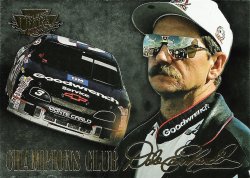 1996 Fleer Ultra Racing Champions Club Dale Earnhardt