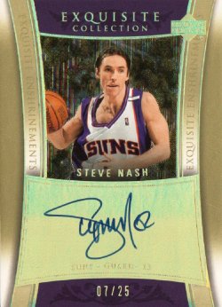 2004-05  Exquisite Collection Enshrinments Autographs Steve Nash #ed 7/25