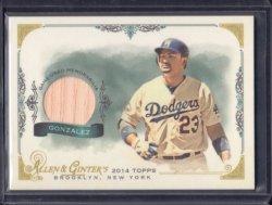 2014 Topps Allen & Ginter Adrian Gonzalez Bat Relic