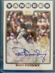 2023 Topps archives ff auto ron guidry