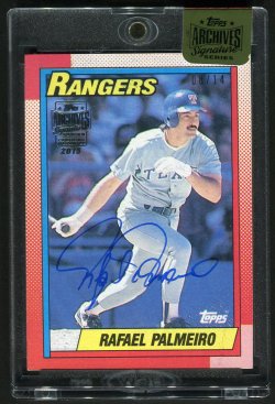 2015 Topps Archives Signature Series: Rafael Palmeiro (1990 Topps)