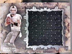 2014 Topps Inception Derek Carr Rookie Jumbo Relic
