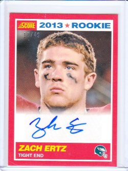    Ertz, Zach - 2013 Score Autograph Red Rookie 18/49