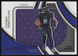 2022  Immaculate Collection Clearly Immaculate Jerseys Lamar Jackson