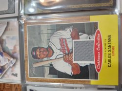 2011 Topps Heritage Carlos Santana Clubhouse Collection Relic