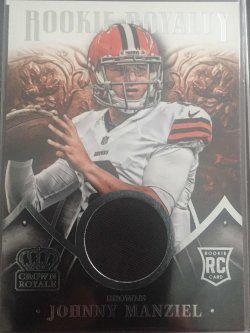 2014 Panini Crown Royale Johnny Manziel Rookie Royalty Relic 003/499 RC