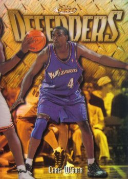 1997-98 Topps Finest Refractors Chris Webber Gold #ed 216/289