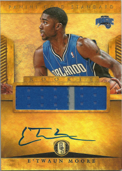 2012-13 Panini Gold Standard ETwaun Moore RC Jersey Auto