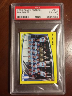 2000 Panini Fotboll Sweden #241 Malmo FC (Zlatan RC)