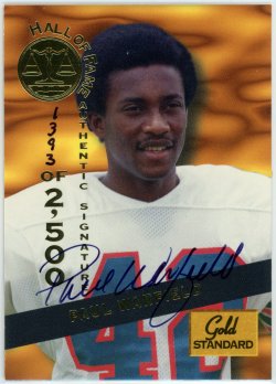 1994  Signature Rookies Gold Standard HOF Autographs Paul Warfield