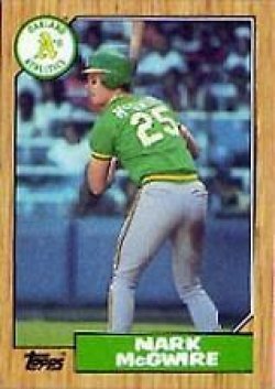    MARK McGWIRE Topps ROOKIE CARD RC #366 *000015