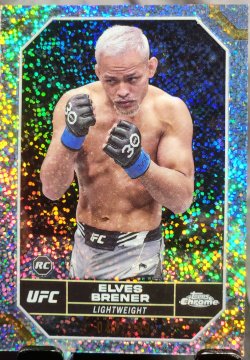 2024 Topps Chrome UFC Elves Brener Rookie Speckle Refractors 