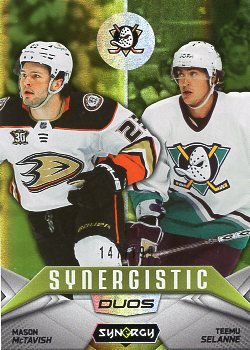 2024/25 Upper Deck Synergy Synergistic Duos  Stars and Legends Green McTavish/Selanne
