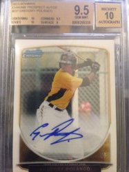 2013 Bowman Chrome Gregory Polanco Ref. Auto