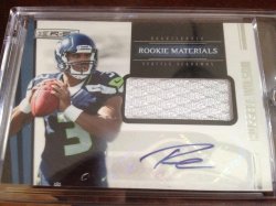 Russell Wilson Rookies and Stars 2012 Jersey auto