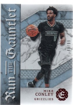 2017 Panini Excaliber Run The Gauntlet Red Mike Conley
