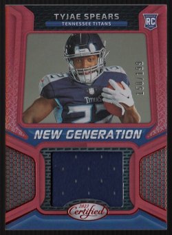 2013 Certified New Generation Jerseys Mirror Red Tyjae Spears