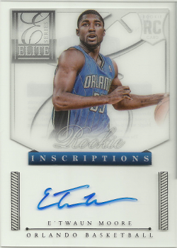 2012-13 Panini Elite Series ETwaun Moore Inscriptions RC Auto