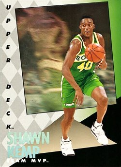 1992-93 Upper Deck Team MVP Shawn Kemp