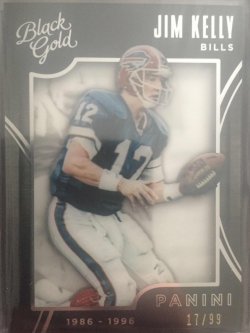 2015 Panini Black Gold Jim Kelly 17/99