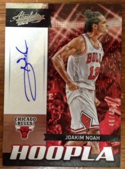2013 Panini Absolute Joakim Noah Hoopla Auto /49