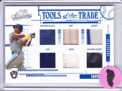 2005 Playoff Absolute Memorabilia Tools of the Trade Six Gary Sheffield