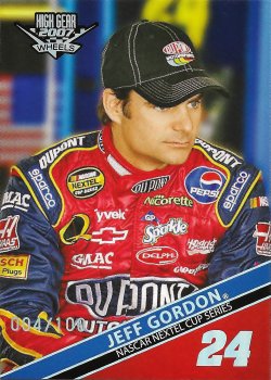 2007 Press Pass Wheels High Gear Jeff Gordon
