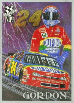 1997 Press Pass VIP Sam Bass Knights of Thunder Jeff Gordon