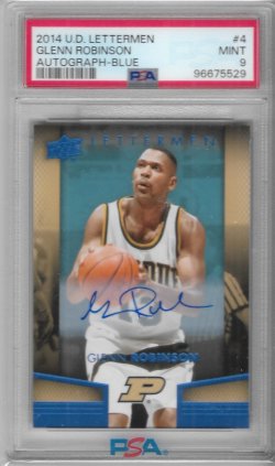 2014-15 Upper Deck Lettermen Autographs Blue Glenn Robinson