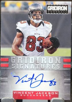 2012 Panini Gridiron Vincent Jackson Gridiron Signatures