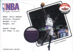 2001-02 Fleer Shoebox NBA Flight School Captain Chris Webber #ed 62/75