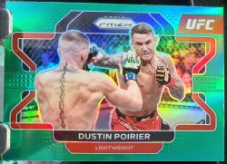 2022 Panini Prizm UFC Dustin Poirier Green Prizm