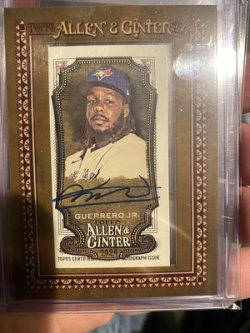2024 Topps alllen and ginter auto vlad guerrero