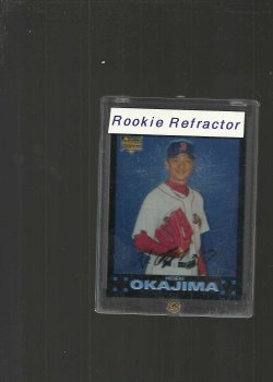 2007 Topps TOPPS CHROME HIDEKI OKAJIMA BASE RC REFRACTOR