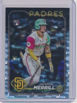    Jackson Merrill 2024 Topps Update Silver Crackle Foil RC