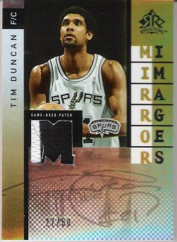2006 Upper Deck Reflections Tim Duncan & Elton Brand Mirror Images Dual Patch Side A