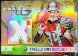 2014 Panini Certified Charles Sims New Generation Mirror Gold Materials