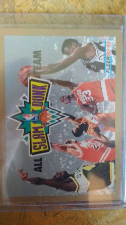 1992 Fleer  All Slam Dunk Team- Shawn Kemp/Michael Jordan/Stacey Augmon/Otis Thorpe/David Robinson
