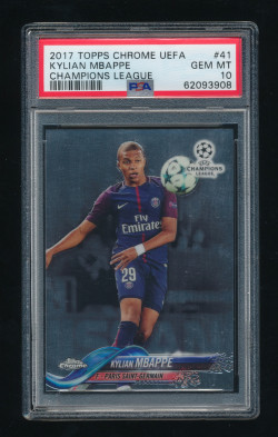 2017 Topps Chrome UEFA Kylian Mbappe