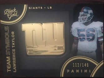 2015 Panini Black Gold Lawrence Taylor Team Symbols 112/149